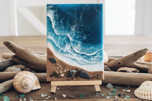 'Mini Coast' Canvase & Easel
