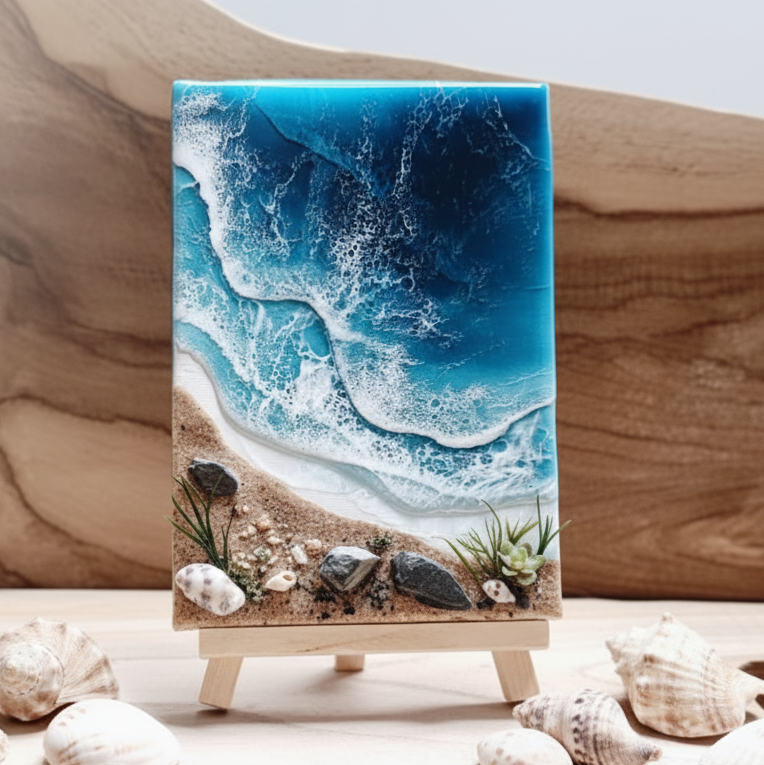 'Mini Coast' Canvase & Easel