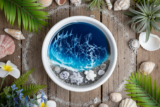 Round Coastal Trinket Dish