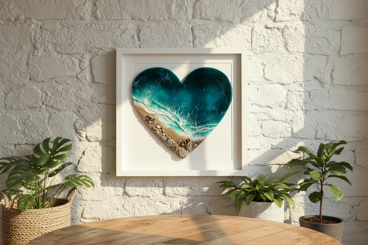 Coastal Heart in frame