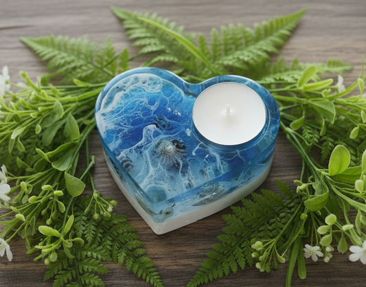 Coastal Heart Tealight Holder