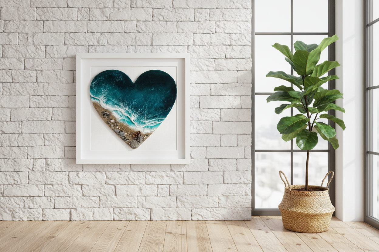 Coastal Heart in frame