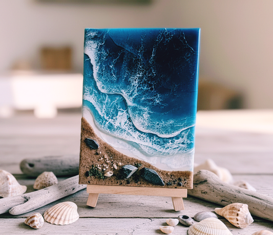 'Mini Coast' Canvase & Easel