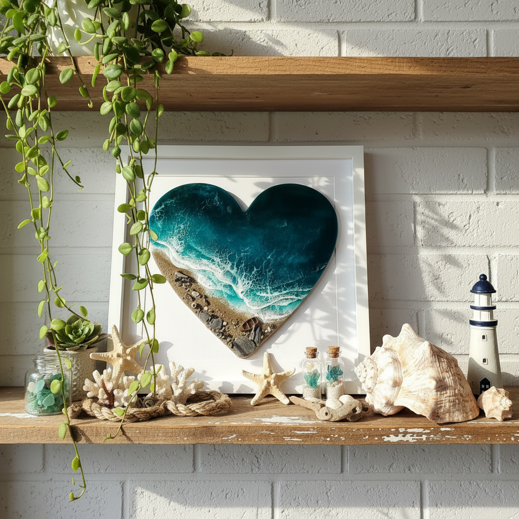 Coastal Heart in frame