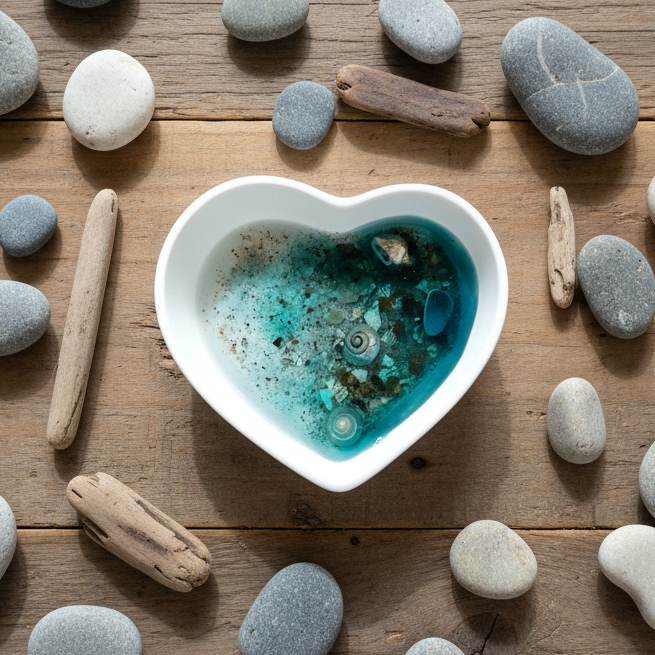 Rock Pool Trinket Dish (small heart)
