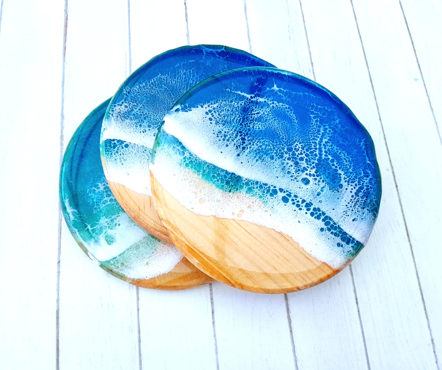 'Summer Surf' Wave Coasters