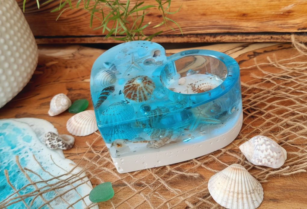 Coastal Heart Tealight Holder