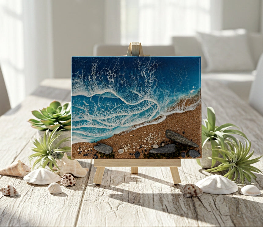 'Mini Coast' Canvase & Easel